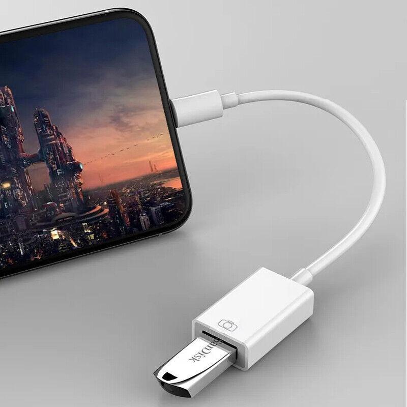 For Iphone Or Type C To Usb Otg Data Cable Adapter Male 3.0 A Female Converter - Type-C