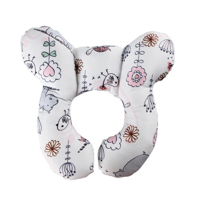 Baby Soft U-Shaped Auto Car Seat Stroller Head Neck Support Pillow Cushion Au - Cat