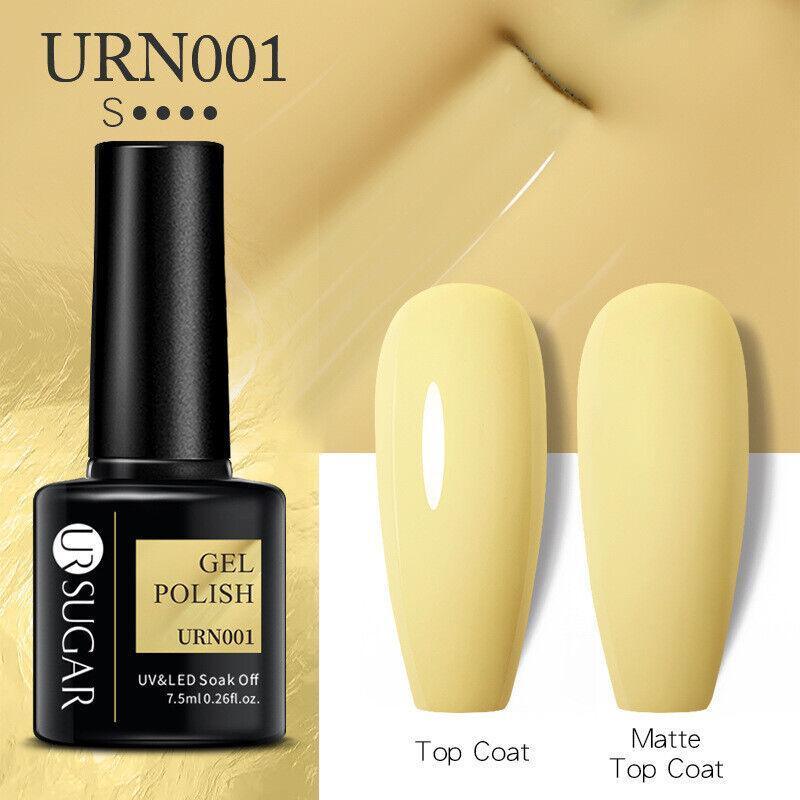 Color Glitter Nail Gel Polish UV LED Varnish Soak Off Manicure Top & Base Coat - UR-74