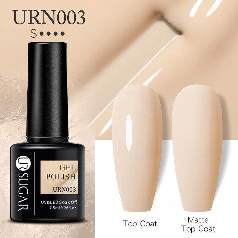 Color Glitter Nail Gel Polish UV LED Varnish Soak Off Manicure Top & Base Coat - UR-74