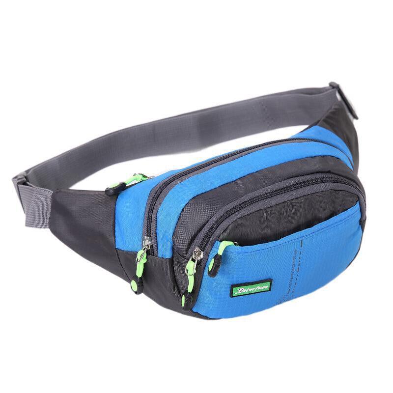 Fanny Pack Zip Pouch Hiking Climbing Sport Bum Waist Bag - Green