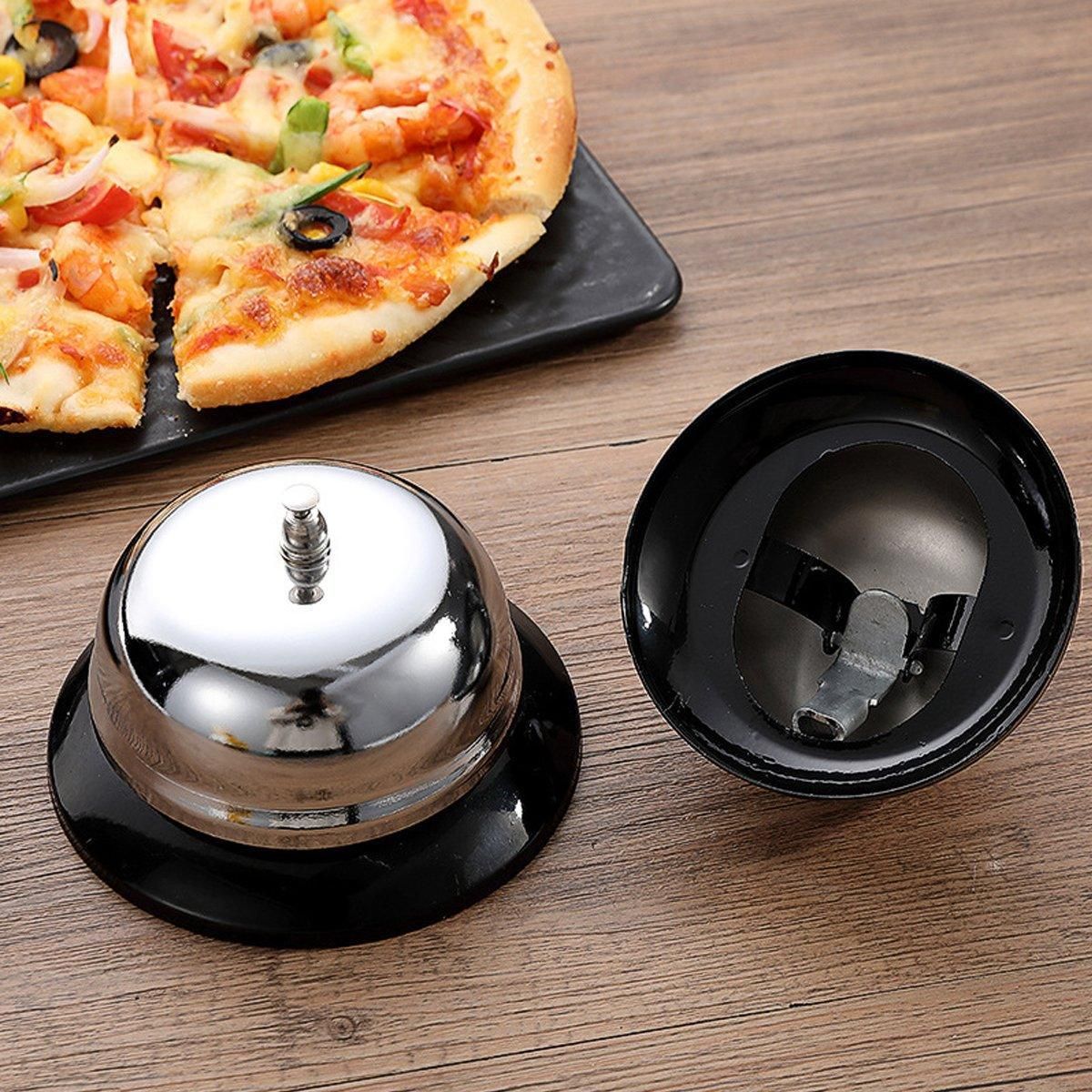 2-Piece Silver Counter Service Bell Set