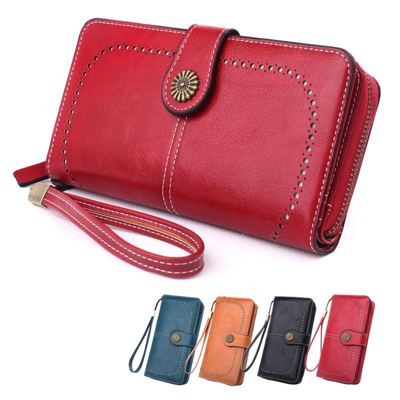 Women Wallets Purse Organizer Pouch Bag Credit Card Cash Holder Case Handbag Au - Blue