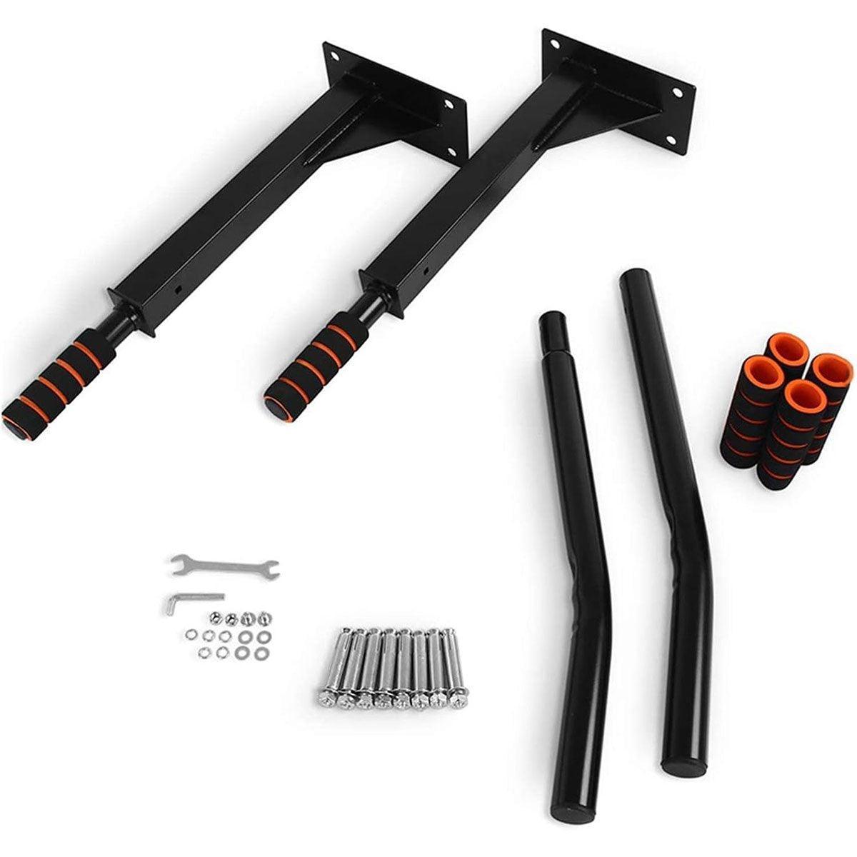 Wall Mounted Pull Chin Up Bar Home Gym Training Workout Dip Bar Exercise Fitness