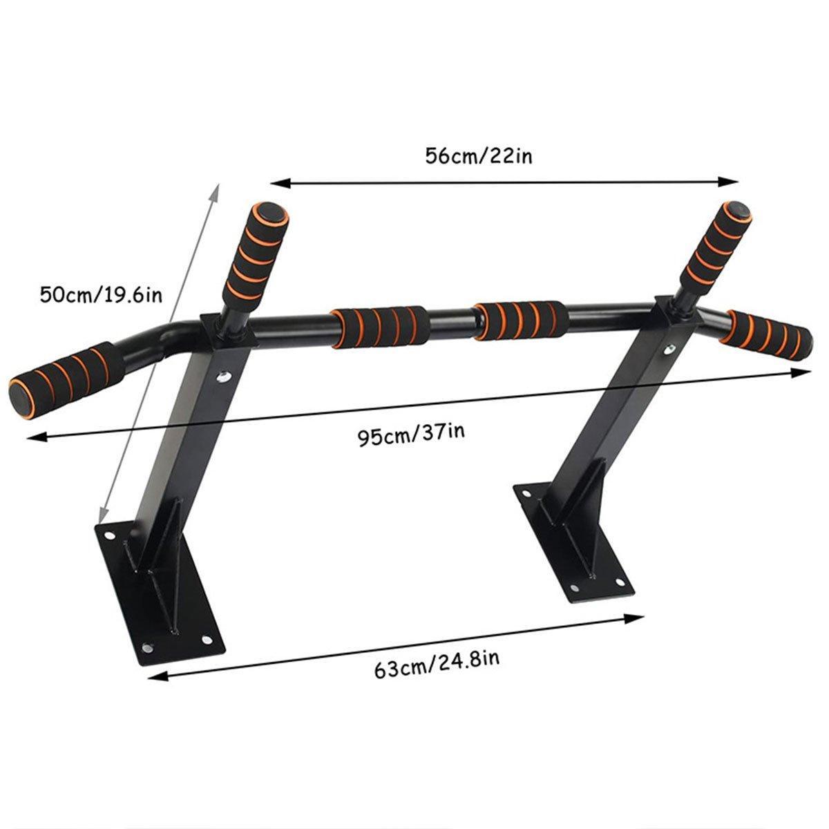 Wall Mounted Pull Chin Up Bar Home Gym Training Workout Dip Bar Exercise Fitness