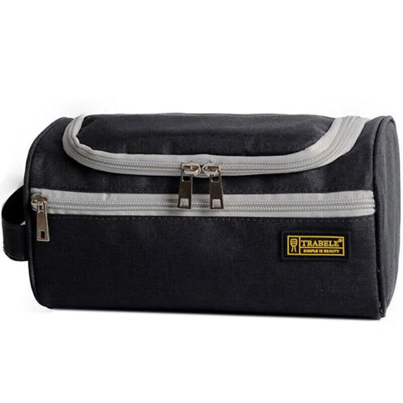 Large Capacity Men Travel Toiletry Kit Wash Bag Waterproof Cosmetic Bags Holder - Grey