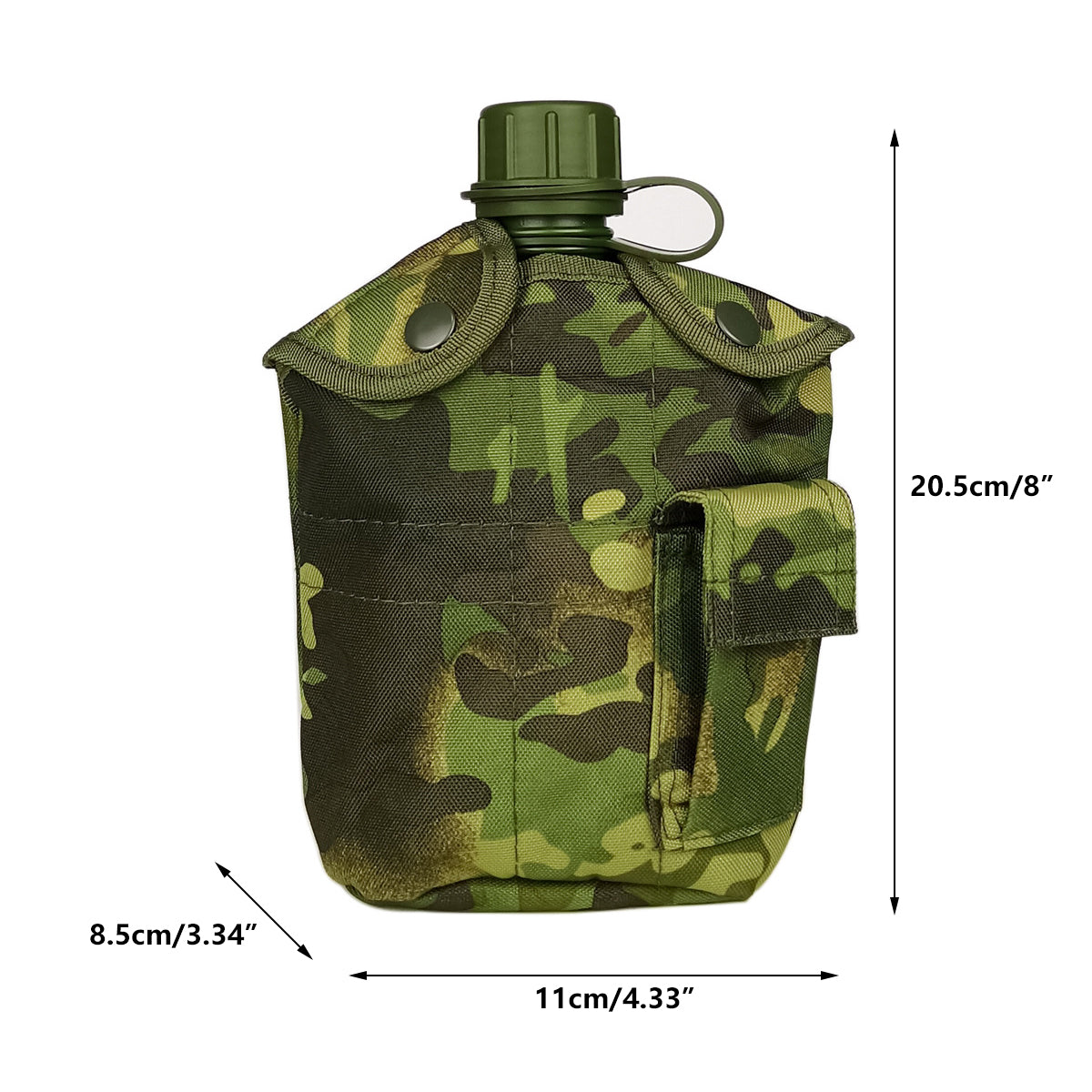 4pcs Camouflage Tactical Water Bottle Outdoor Camping Multi-functional Outdoor