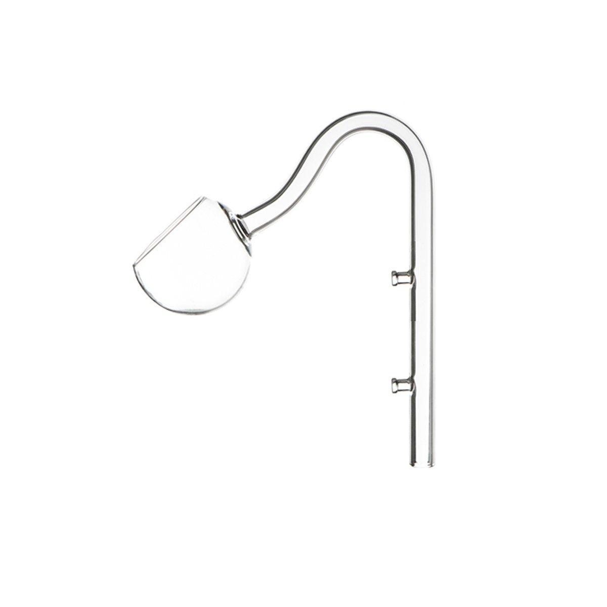 Aquarium Glass Inlet Outlet Pipe Fish Tank Filter Oil Film Remover Plant Holder - Hemispherical outlet-16mm