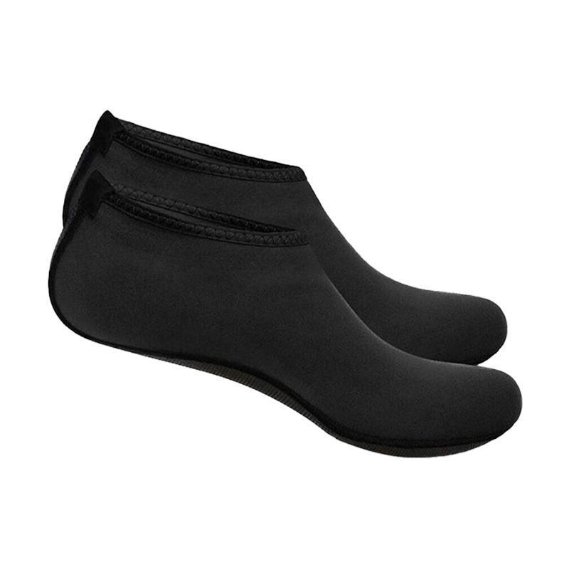 Unisex Water Shoes Slip On Aqua Socks Swim Surf Diving Yoga Exercise Reef Shoes - Black-XXL