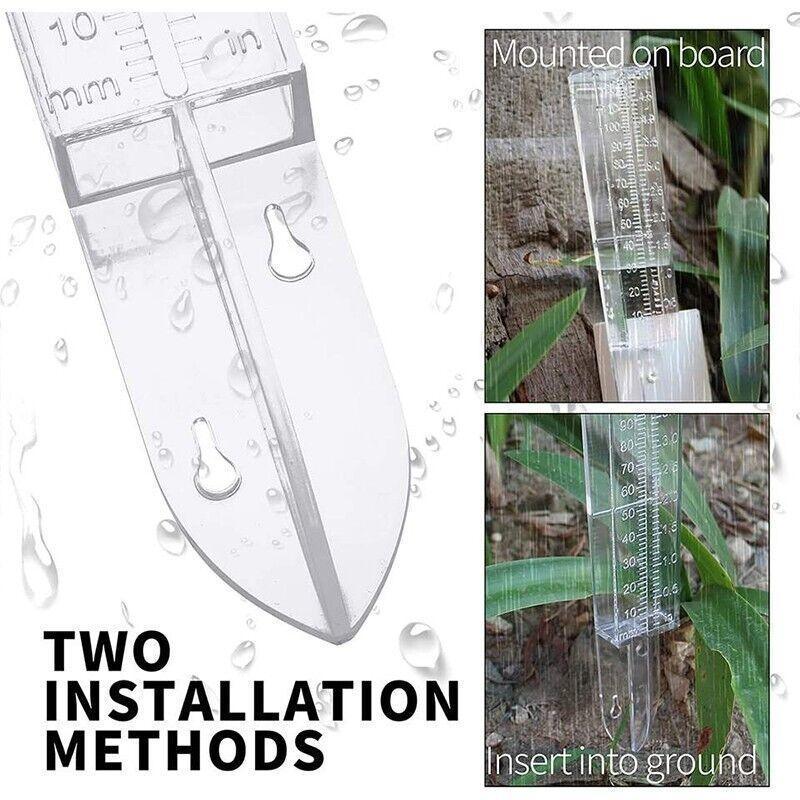 1PC Rain Gauge Water Catchment Device Weather Outdoor 120mm