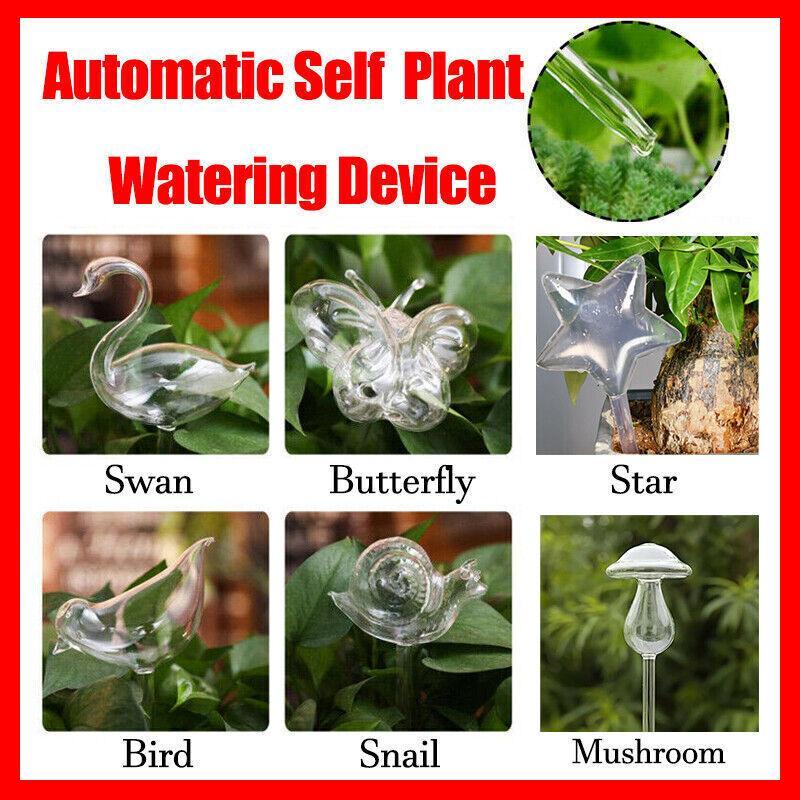 Automatic Self Plant Watering Glass Bulbs Water Feeder Indoor Irrigation Outdoor - Pentagram