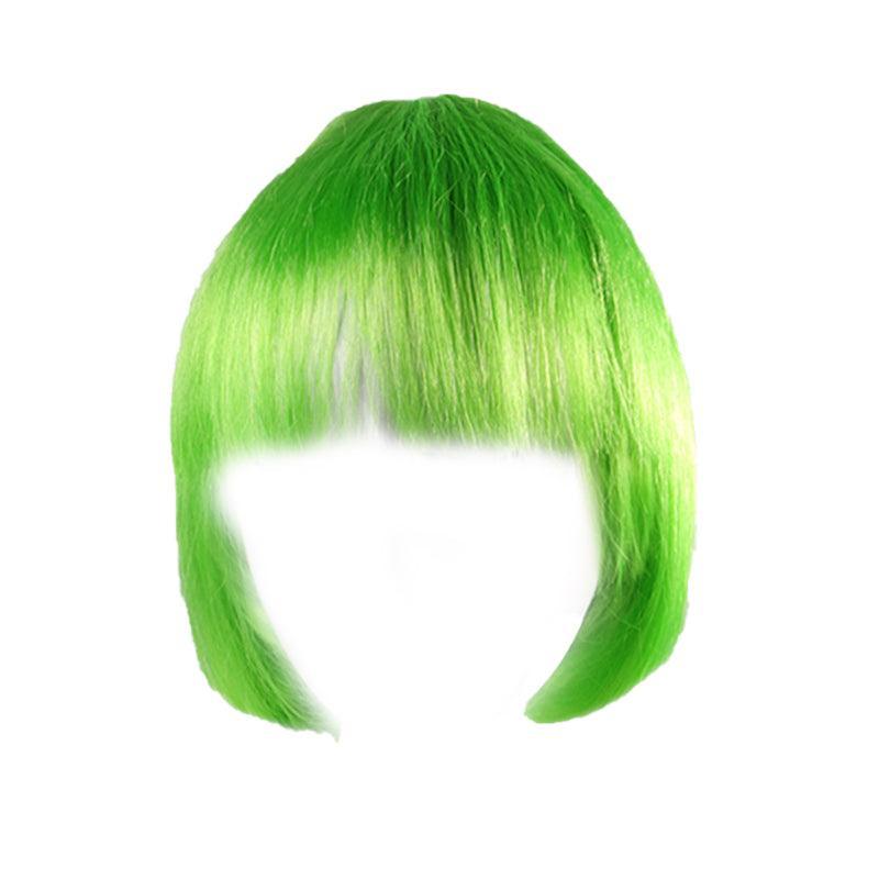 Short Bob Wig with Bangs for Women Synthetic Cosplay Party Hair in 14 Colours - Dark Purple