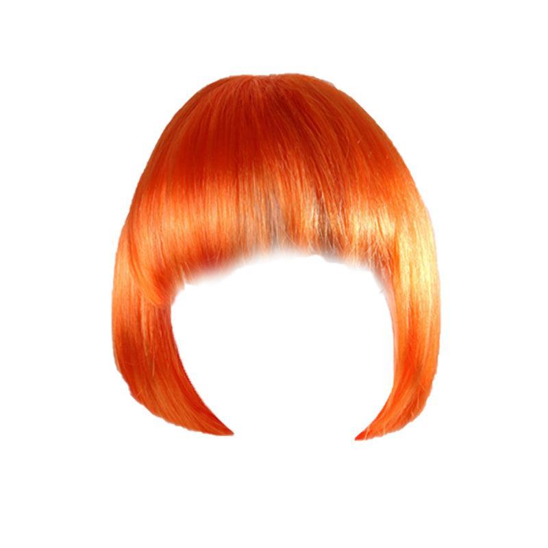Short Bob Wig with Bangs for Women Synthetic Cosplay Party Hair in 14 Colours - Dark Purple