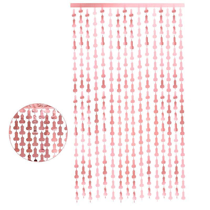 Metallic Tinsel Curtain 2m x 1m Hens Party Backdrop Foil Fringe Hanging Decor - Green