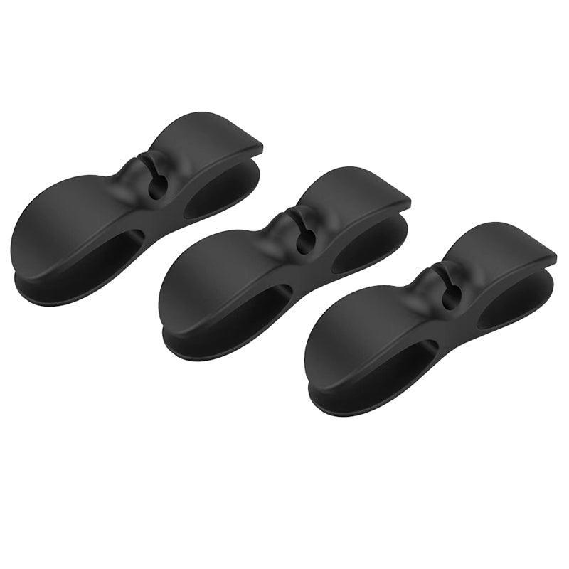 Wire Cable Organizer Holder Cord Wrapper Winder For Kitchen Appliances Computer - 3PCS Black