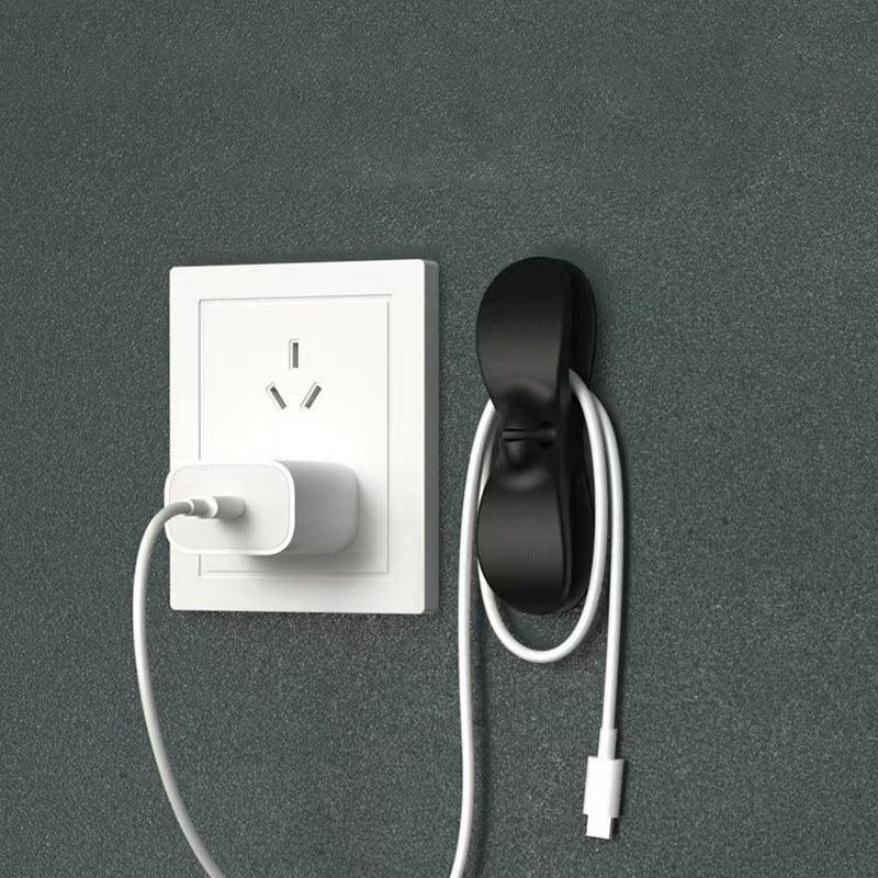 Wire Cable Organizer Holder Cord Wrapper Winder For Kitchen Appliances Computer - 3PCS White