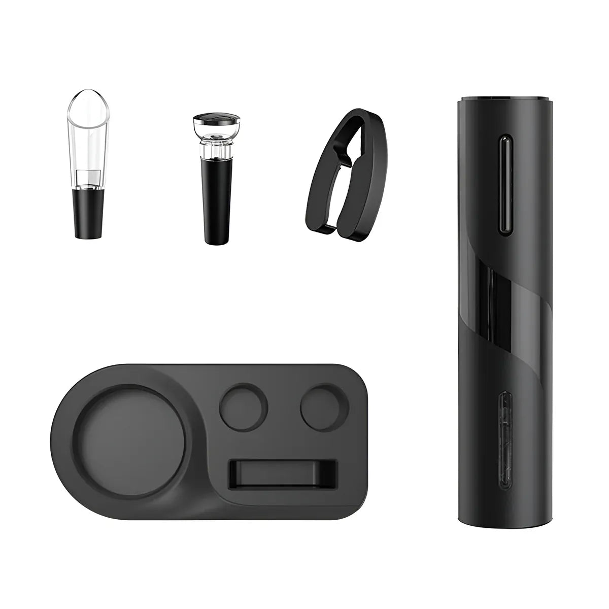 5-Piece Electric Wine Opener Set with Charging Base