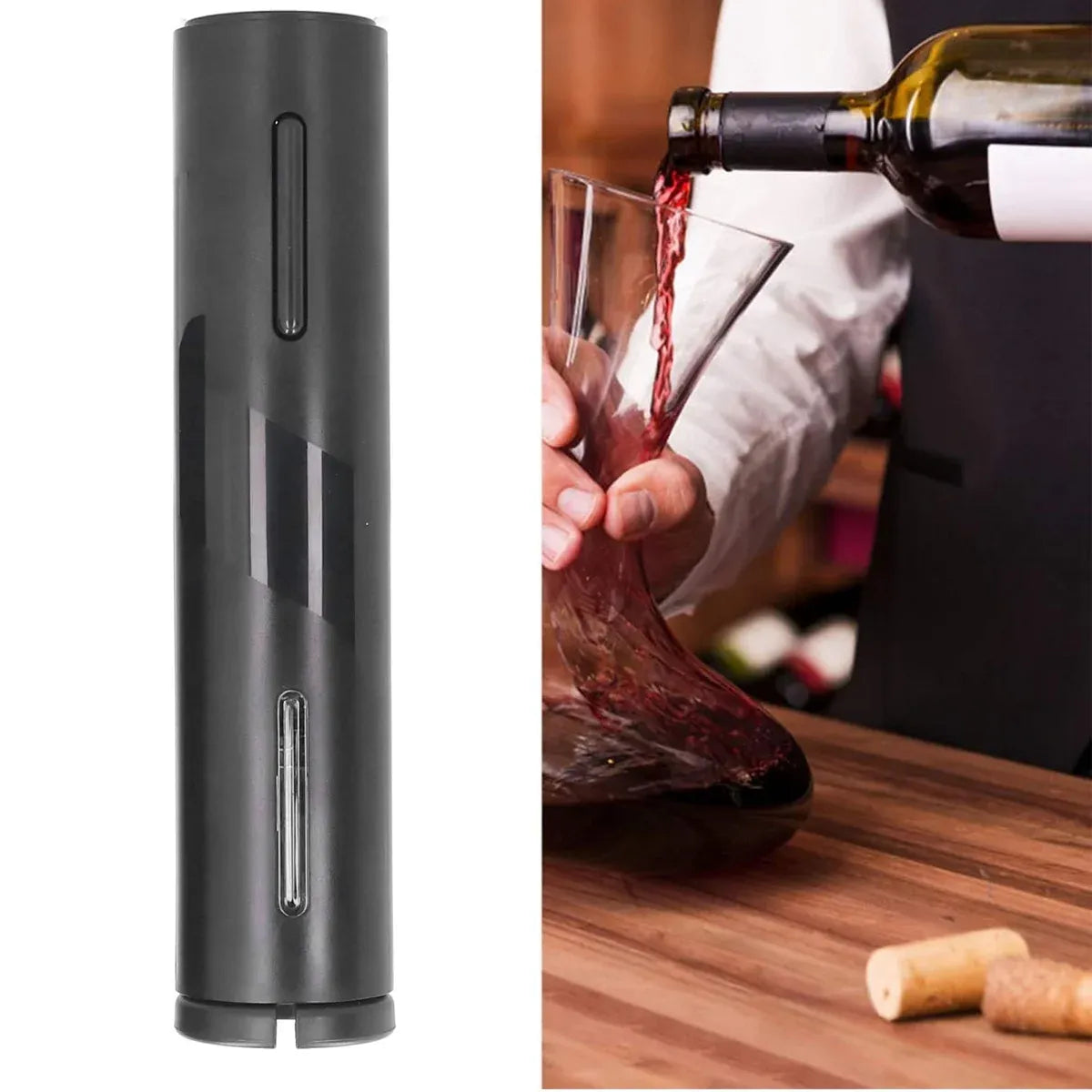 5-Piece Electric Wine Opener Set with Charging Base