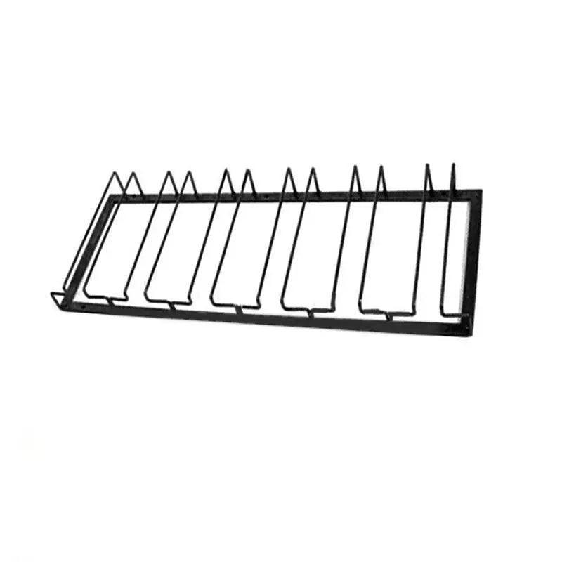 8/7/6/5/4/3 Slots Wine Glass Rack Holder Hanger Hanging Bar Storage Drying Rack - 6 Slots