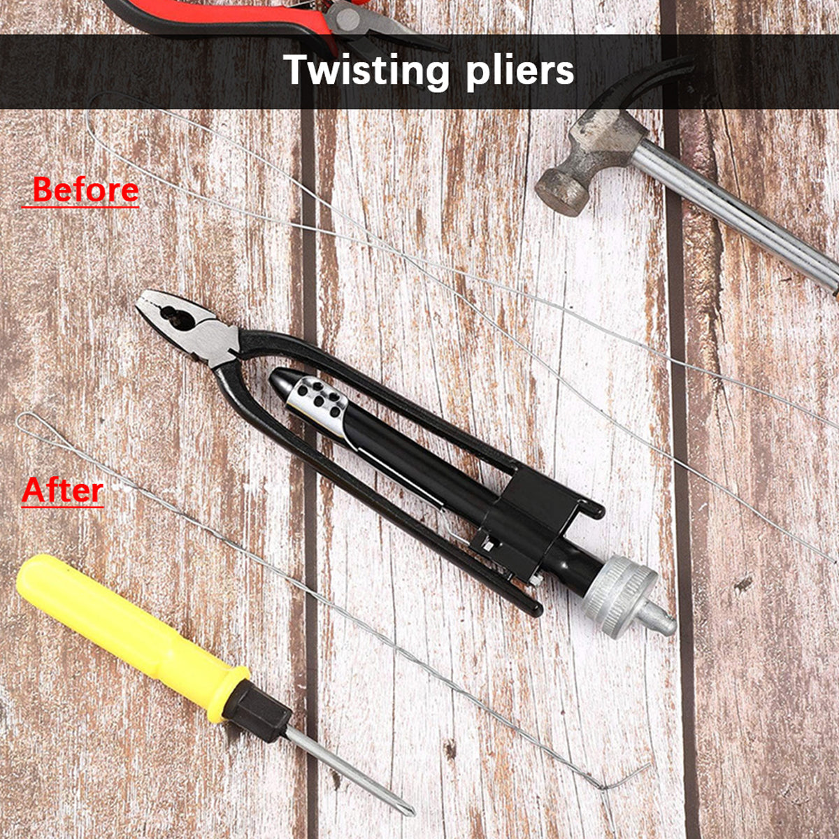 6 Inch Lock Wire Twisting Pliers Aviation Motorcycle Fuse Grip Tool