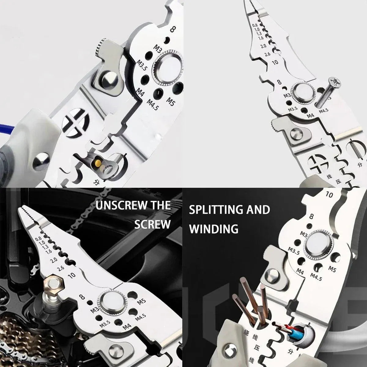 1-Piece 21.7 cm Wire Stripping Pliers