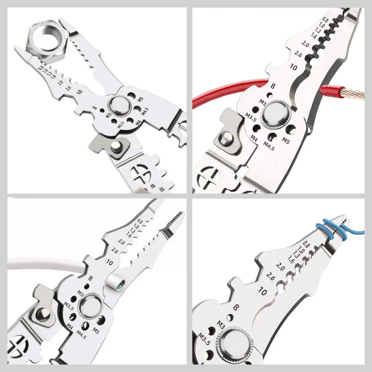 1-Piece 21.7 cm Wire Stripping Pliers