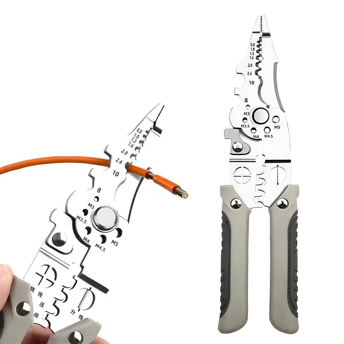 1-Piece 21.7 cm Wire Stripping Pliers