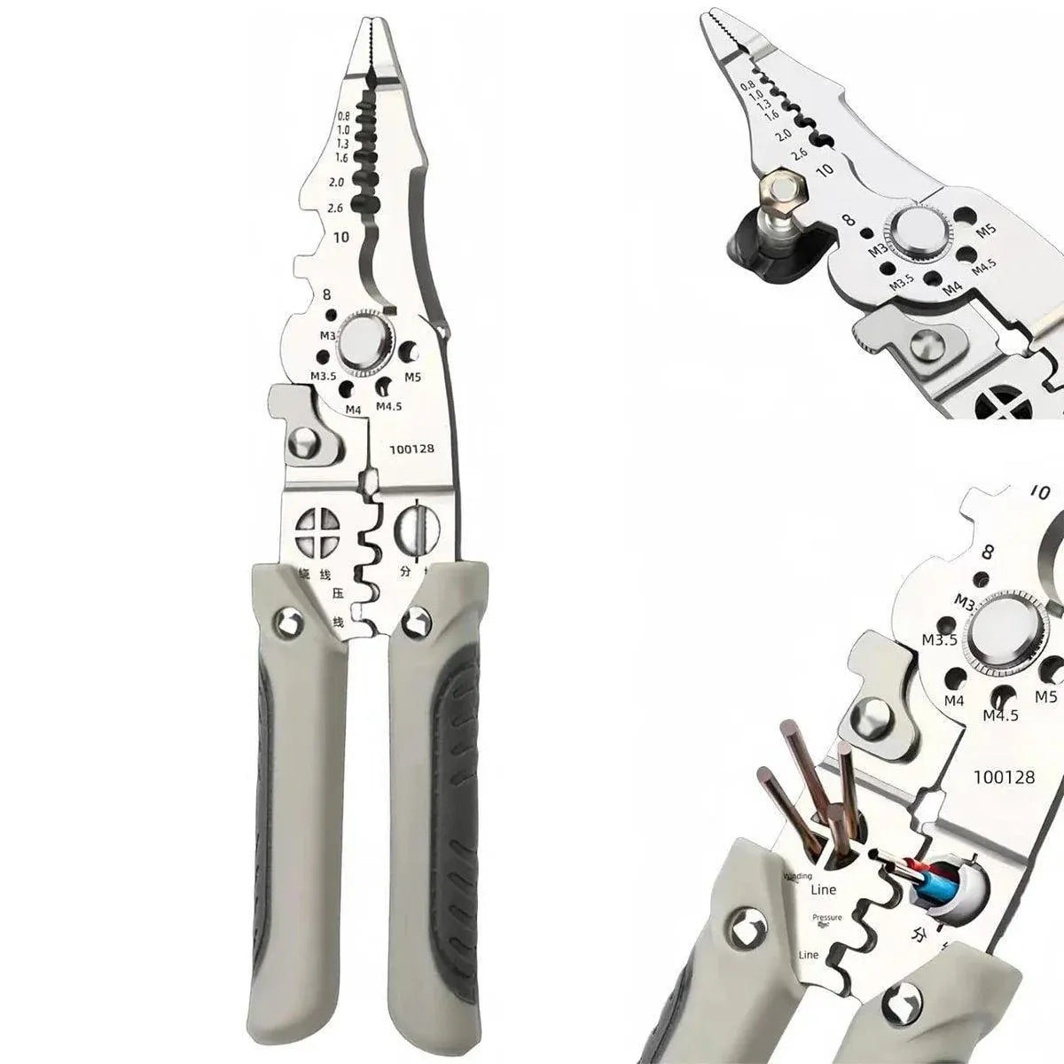 1-Piece 21.7 cm Wire Stripping Pliers