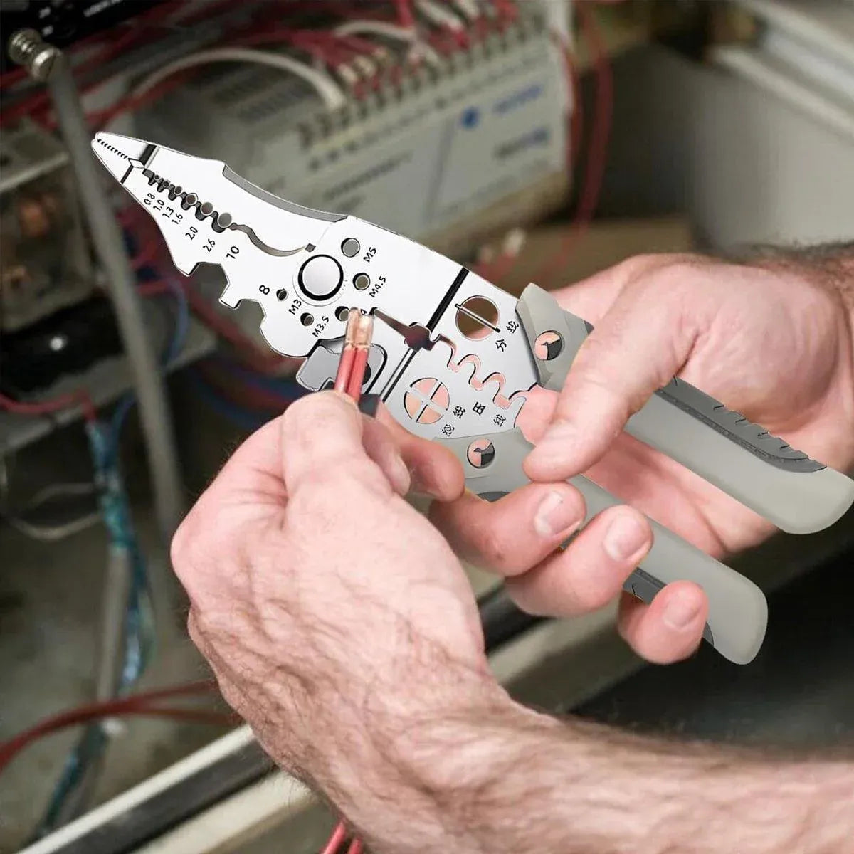 1-Piece 21.7 cm Wire Stripping Pliers