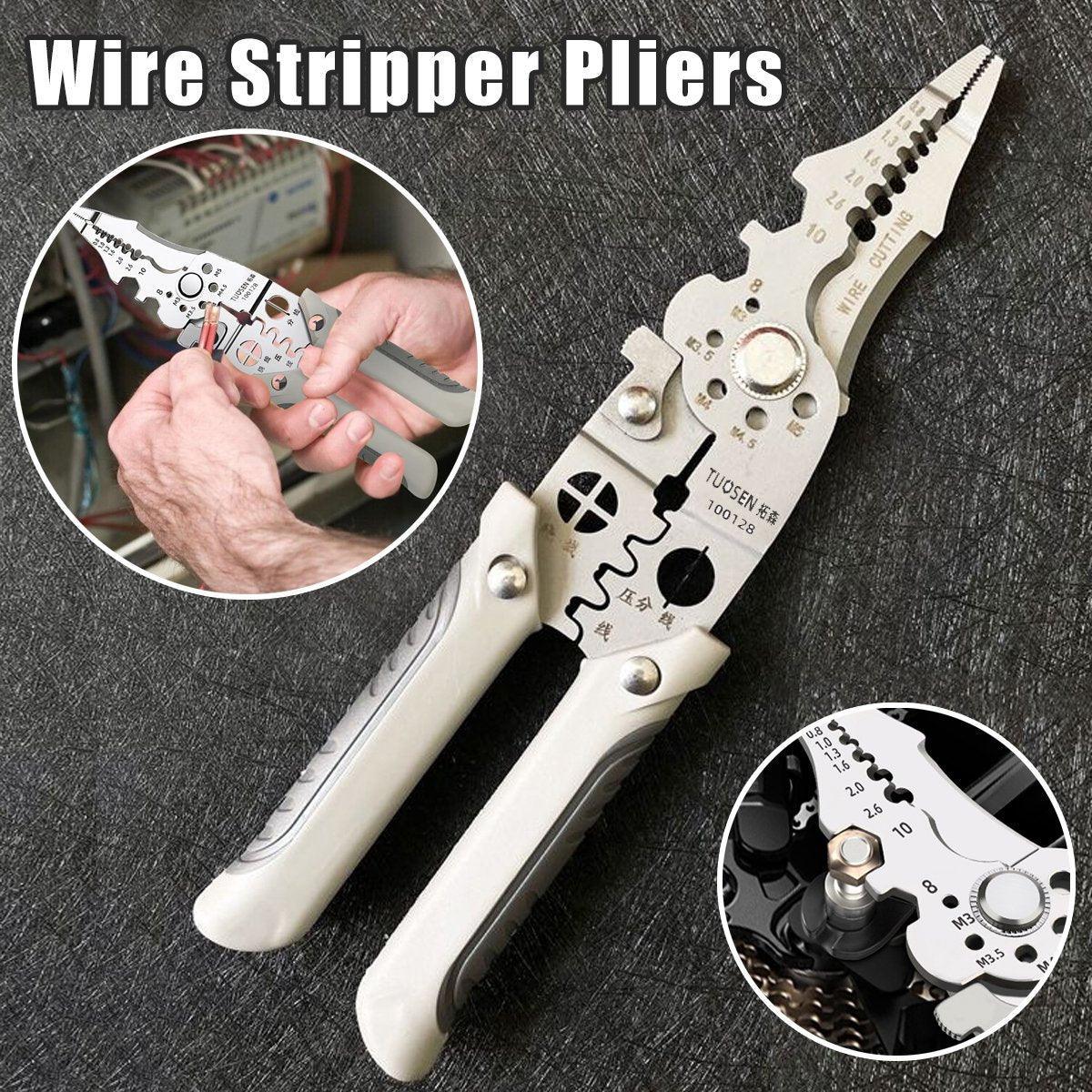 Multifunctional Wire Stripper Pliers Electric Cable Crimper and Cutter Tool Set