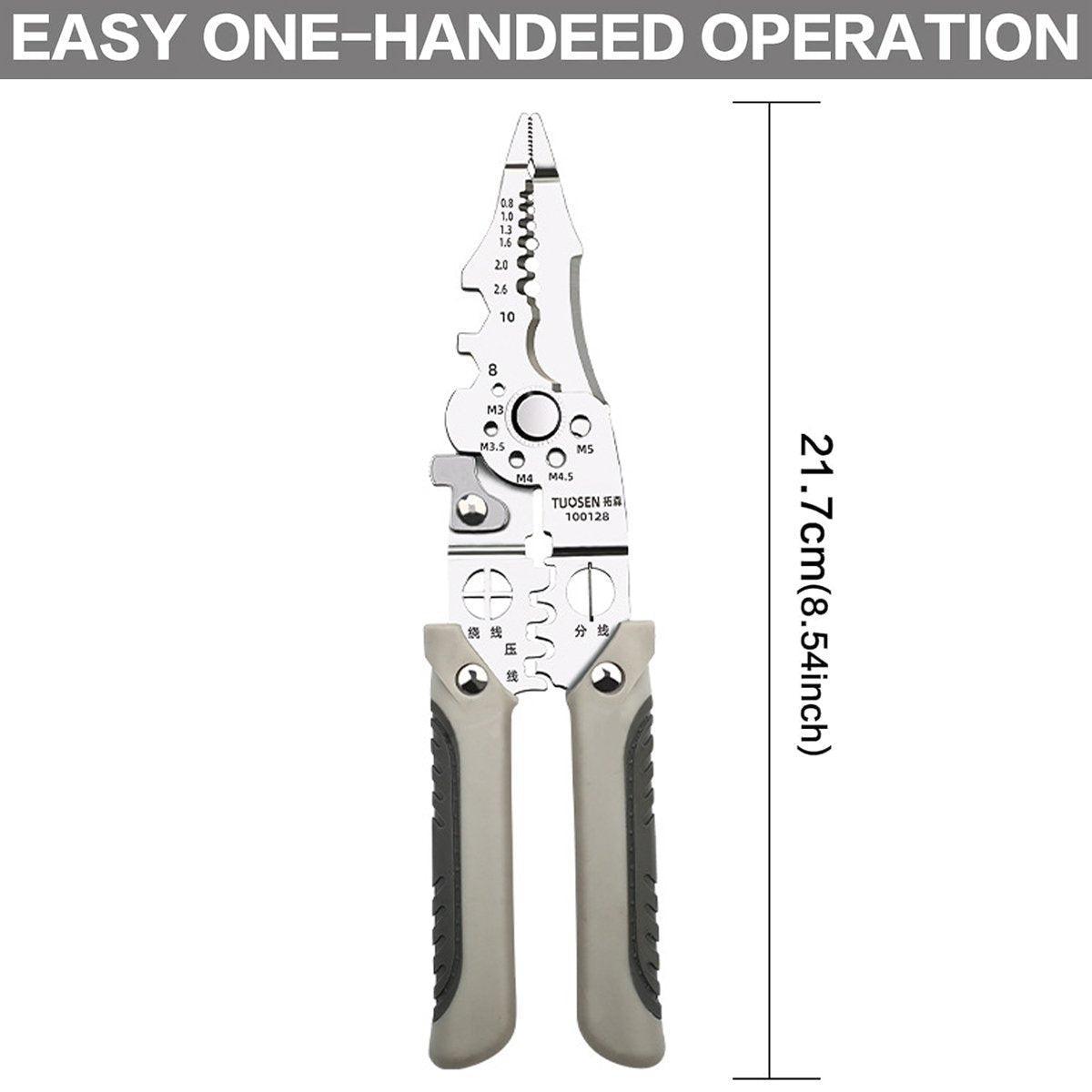 Multifunctional Wire Stripper Pliers Electric Cable Crimper and Cutter Tool Set