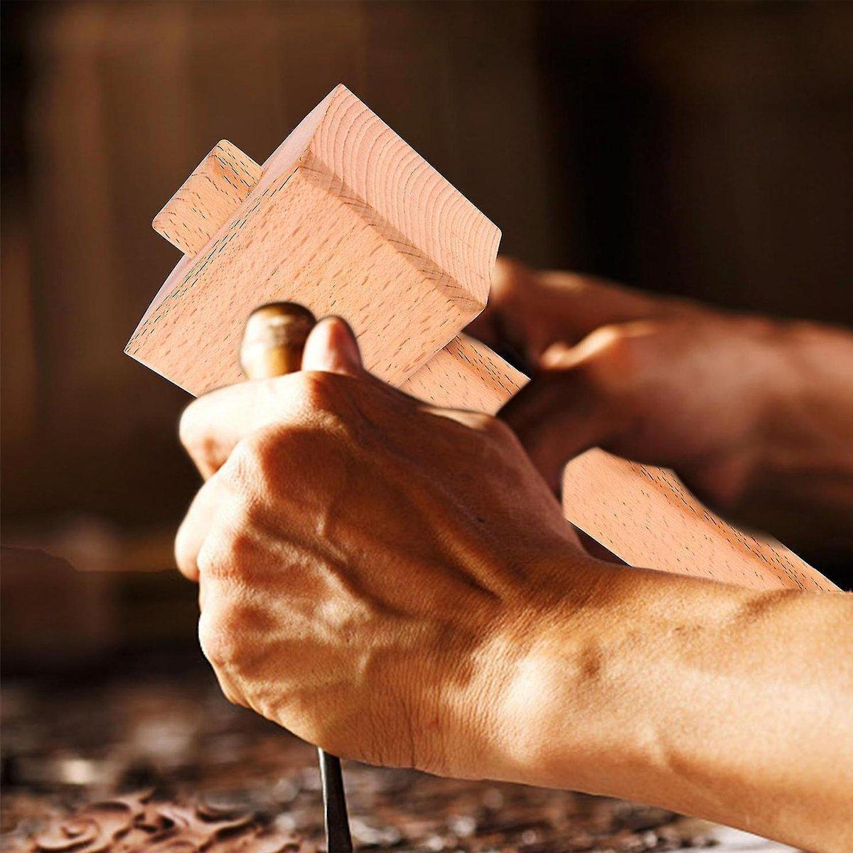 DIY Leather Craft Tools Square Solid Wood Hammer Mallet for Leatherworking