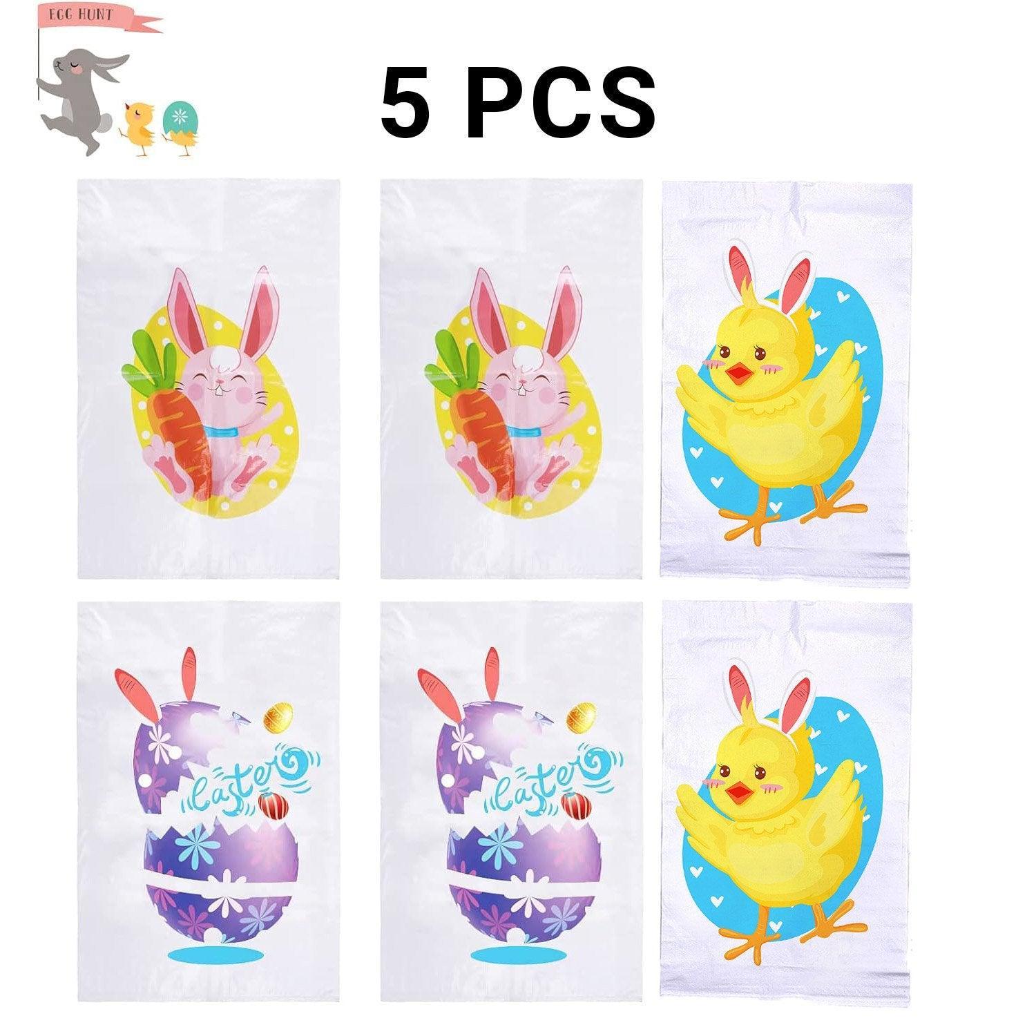 Jumping Sack Race Bags 5pcs Set for Outdoor Garden Party Family Group Activity Game - Chick