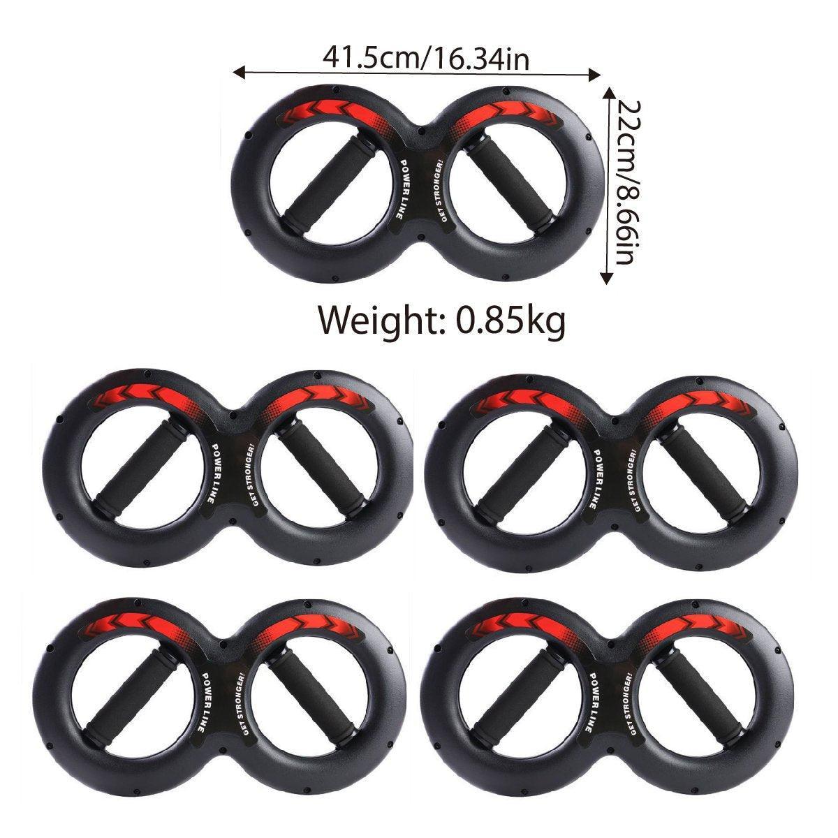 Multifunctional Arm Strength Grip Wrist Power Device Fitness Hand Grip Enhancer - 15kg