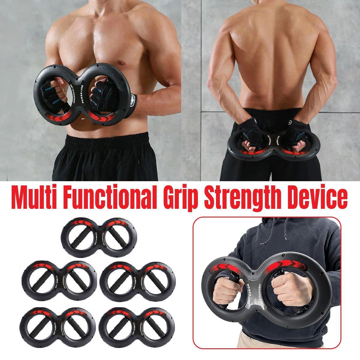Multifunctional Arm Strength Grip Wrist Power Device Fitness Hand Grip Enhancer - 5kg