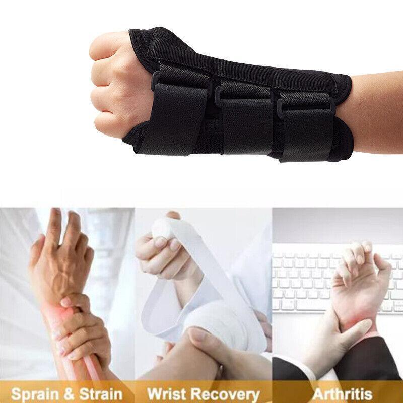 M Size Wrist Splint Brace Protection Support Strap Carpel Tunnel CTS RSI Pain Relief - Left