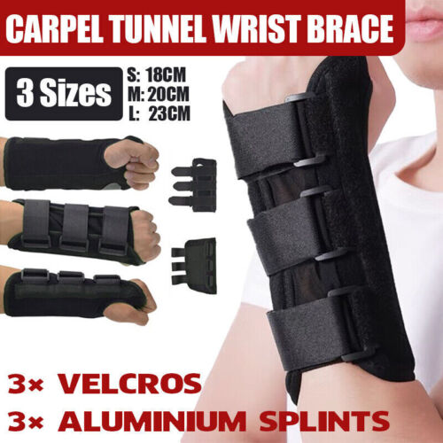 S Size Wrist Splint Brace Protection Support Strap Carpel Tunnel CTS RSI Pain Relief - Right