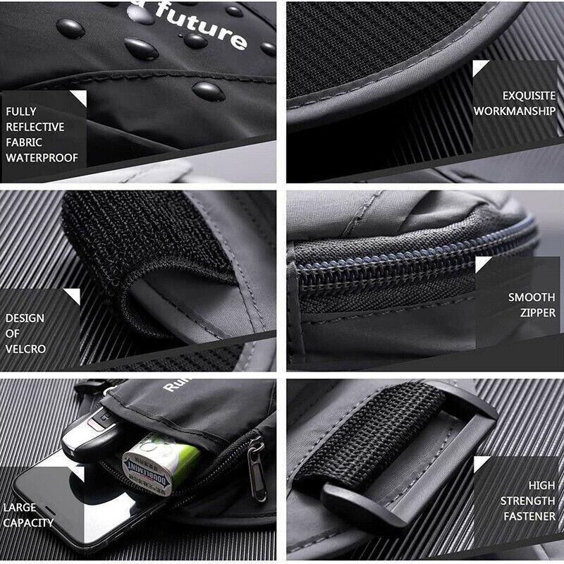 Universal Outdoor Sports Armband Case Phone Holder Gym Running Jogging Arm Band - Navy