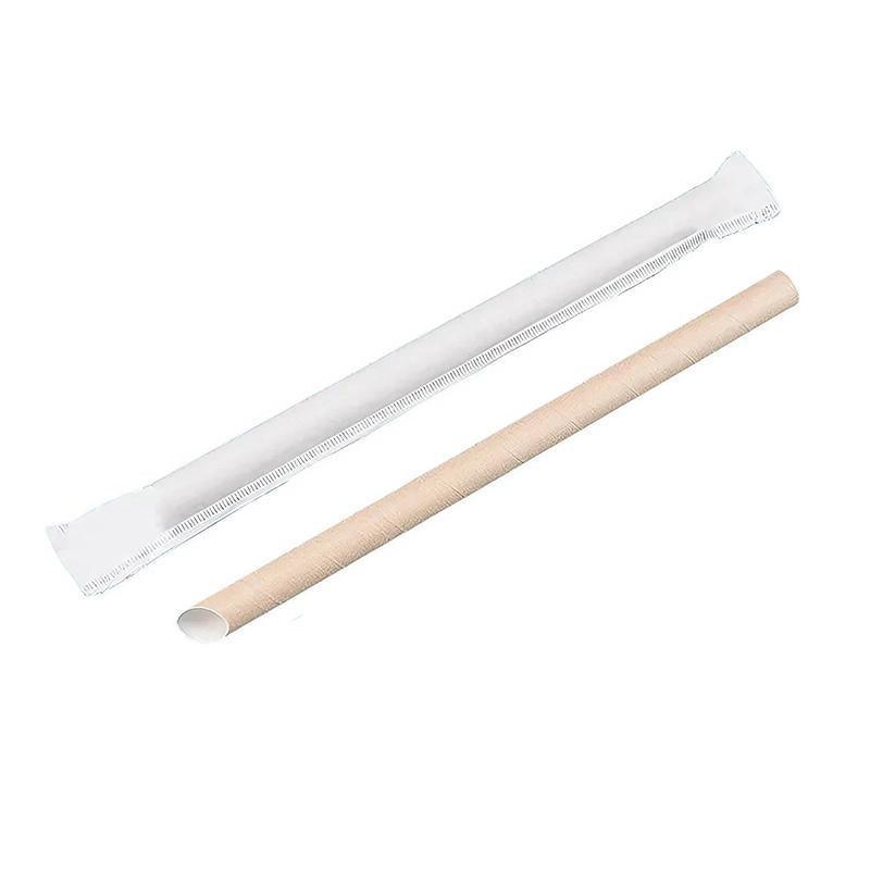 1000-2000pcs Colourful Paper Drinking Straws FOIL Metallic Party - White-12*200mm 1000PCS