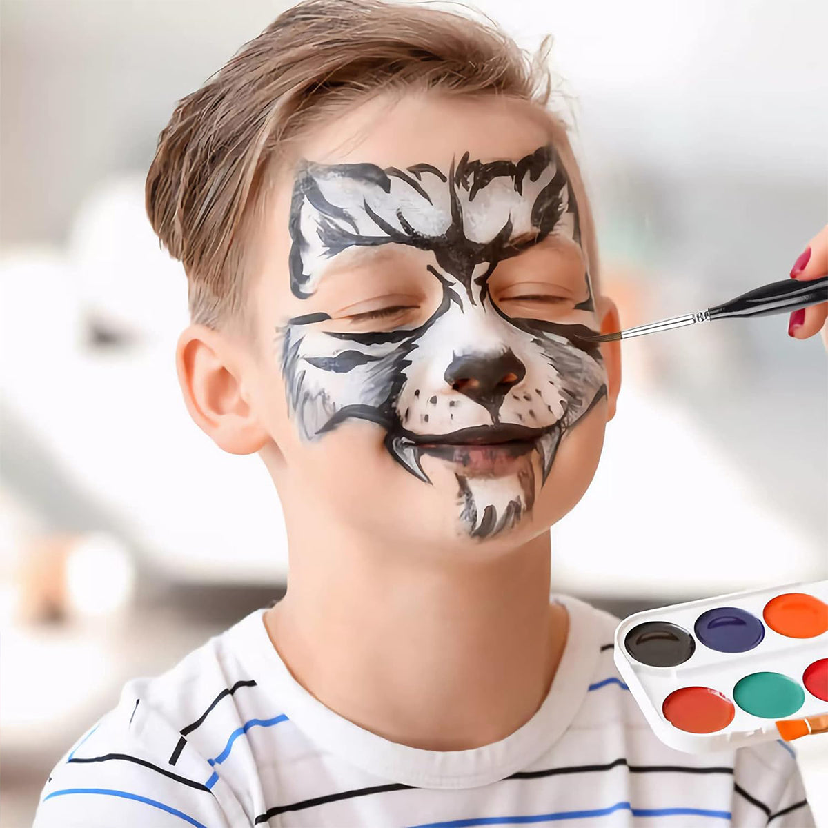 9PCS Fine Detail Paint Brush Set for Watercolour Gouache Acrylic Miniature Art