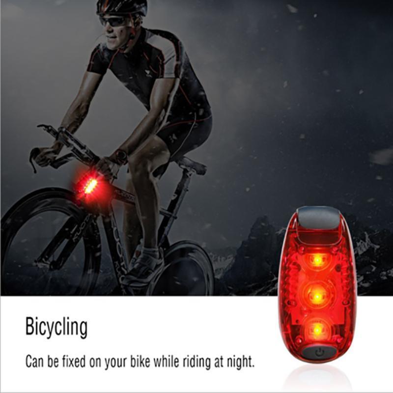 LED Warning Lamp Tail Light for Bicycle Helmet Rear Cycling Running Use - Green