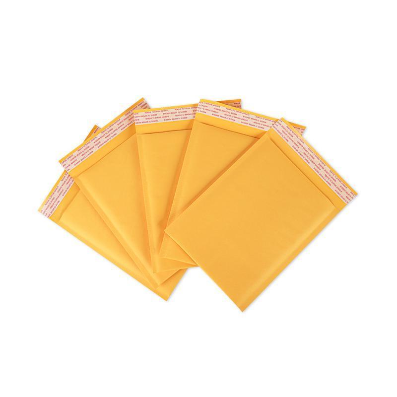 25PCS Poly Bubble Mailer Yellow Colour Multi-Size Plastic Padded Bag - 25PCS-13*18CM
