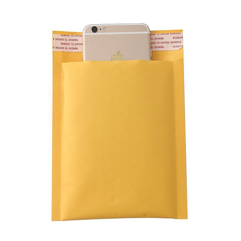 25PCS Poly Bubble Mailer Yellow Colour Multi-Size Plastic Padded Bag - 25PCS-13*23CM