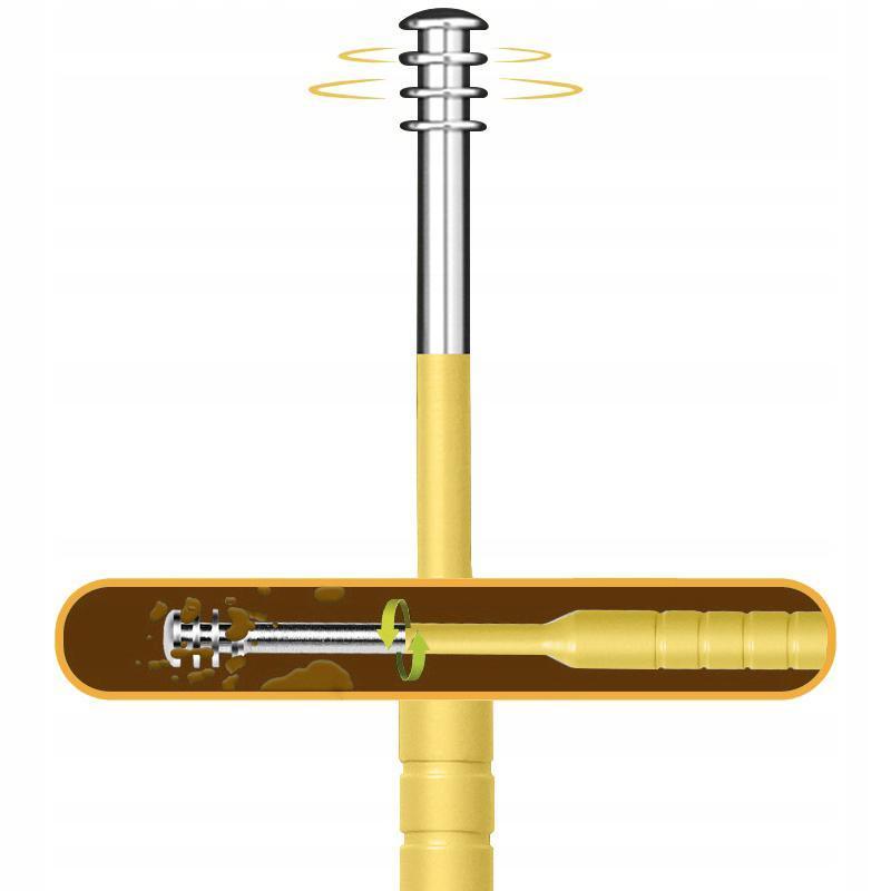 6Pcs Earpick Ear Wax Curette Ear Cleaner Remover Spoon Ear Cleaning Tool Kit - Green