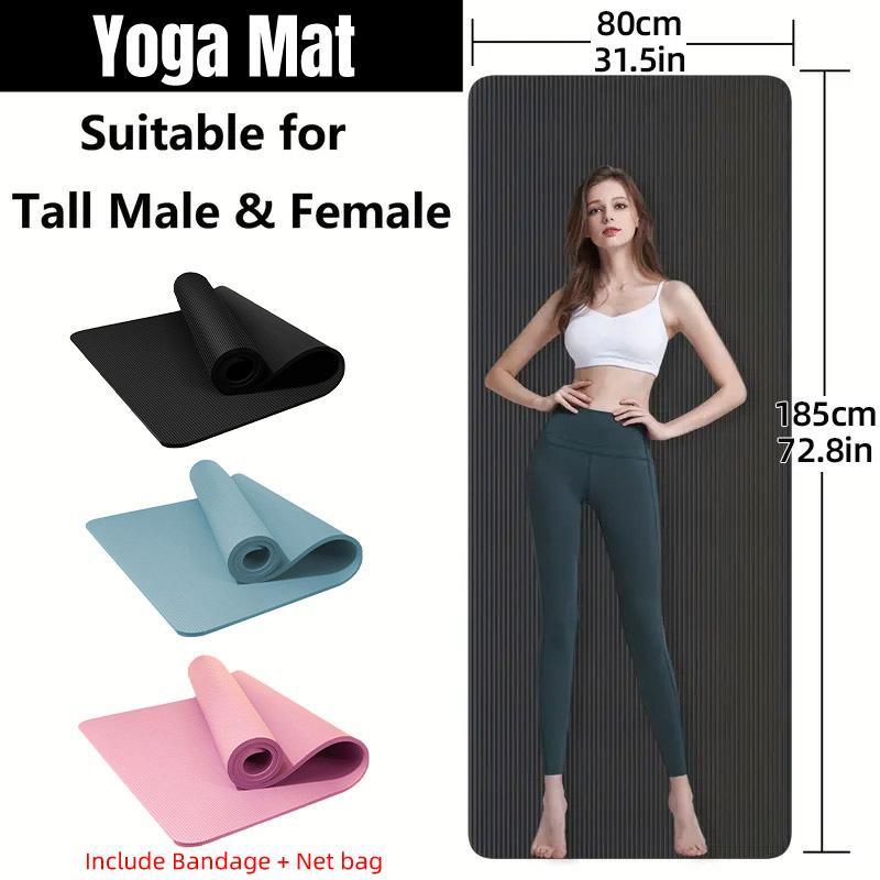 Yoga Mat Dance Mat Sports and Fitness Jump Rope Mat for Men and Women Exercise - Pink