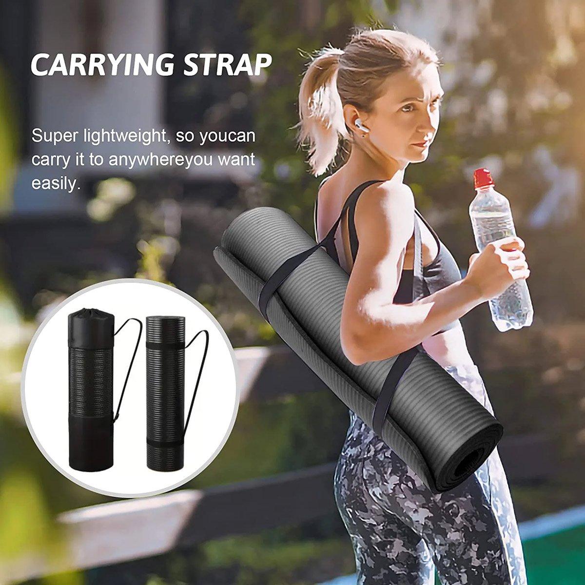 Yoga Mat Dance Mat Sports and Fitness Jump Rope Mat for Men and Women Exercise - Pink