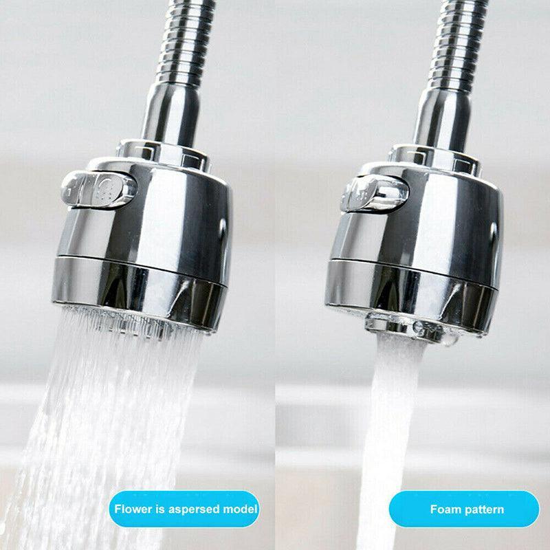 Kitchen Universal Faucet Splash-Proof Head Pressurized Nozzle Bubbler 360° Au