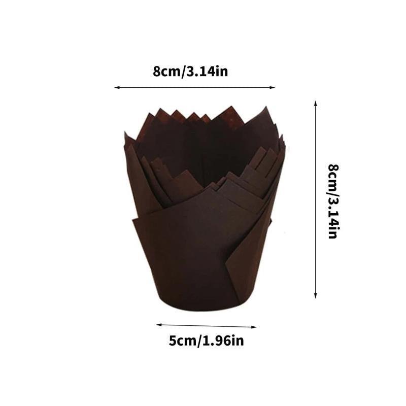 1000PCS Grease-proof Cupcake Liners Muffin Cup Cup Cake Paper Cup Large - Cowhide