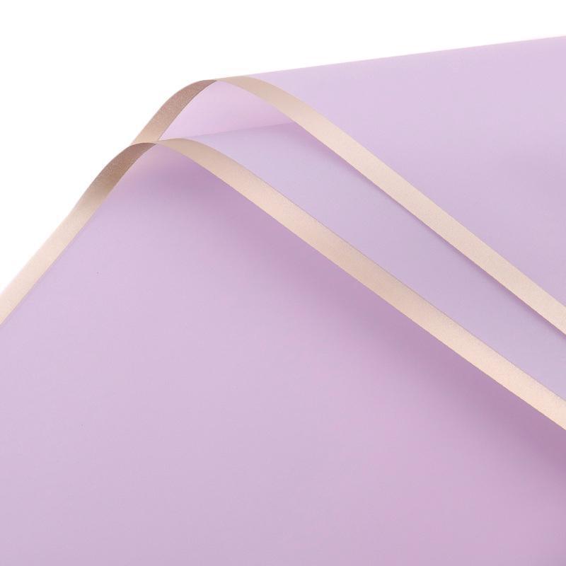 100PCS Waterproof Flower Gift Wrapping Paper Florist Bouquet Craft Packaging - Purple