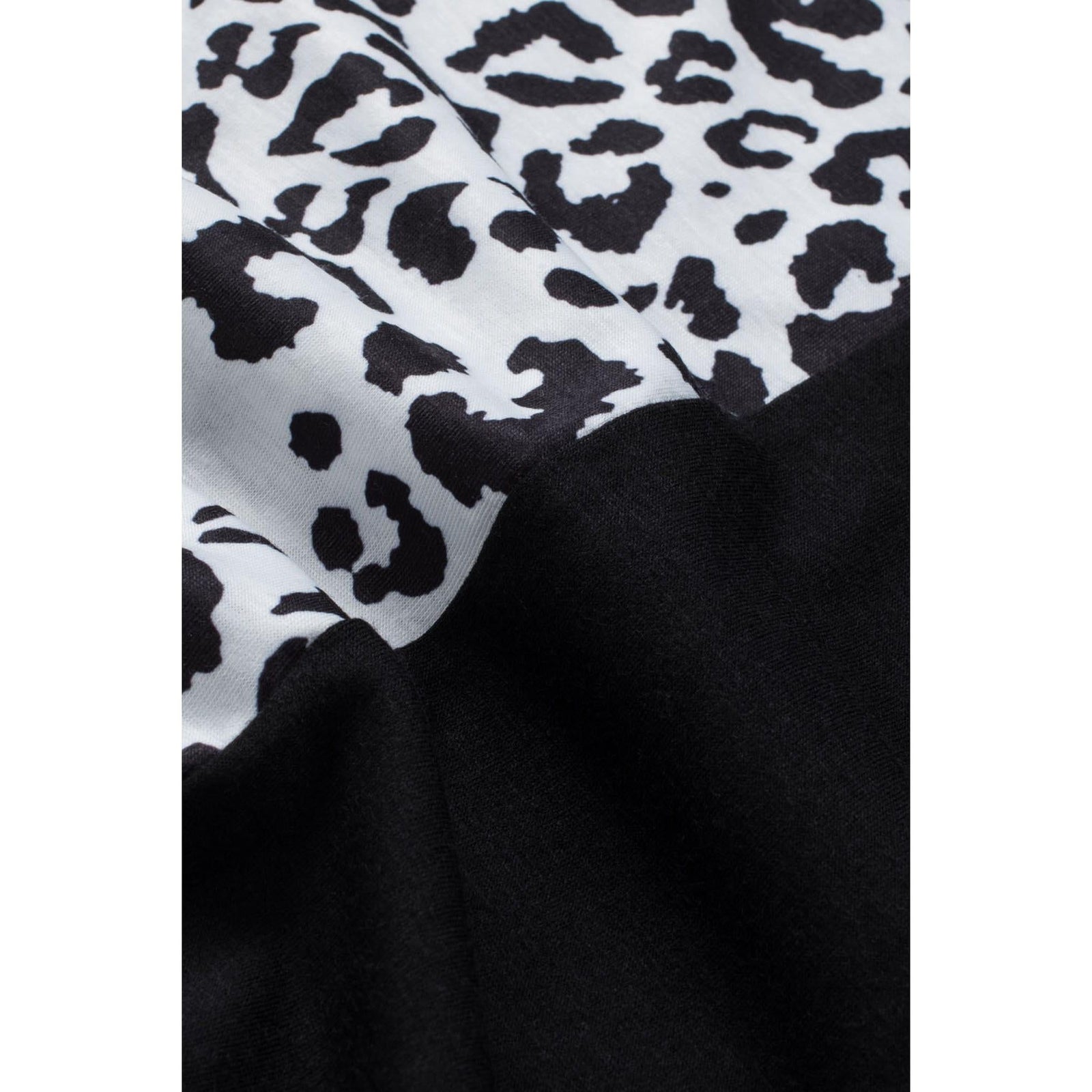 Azura Exchange Leopard Cut Out Long Sleeve Top - M